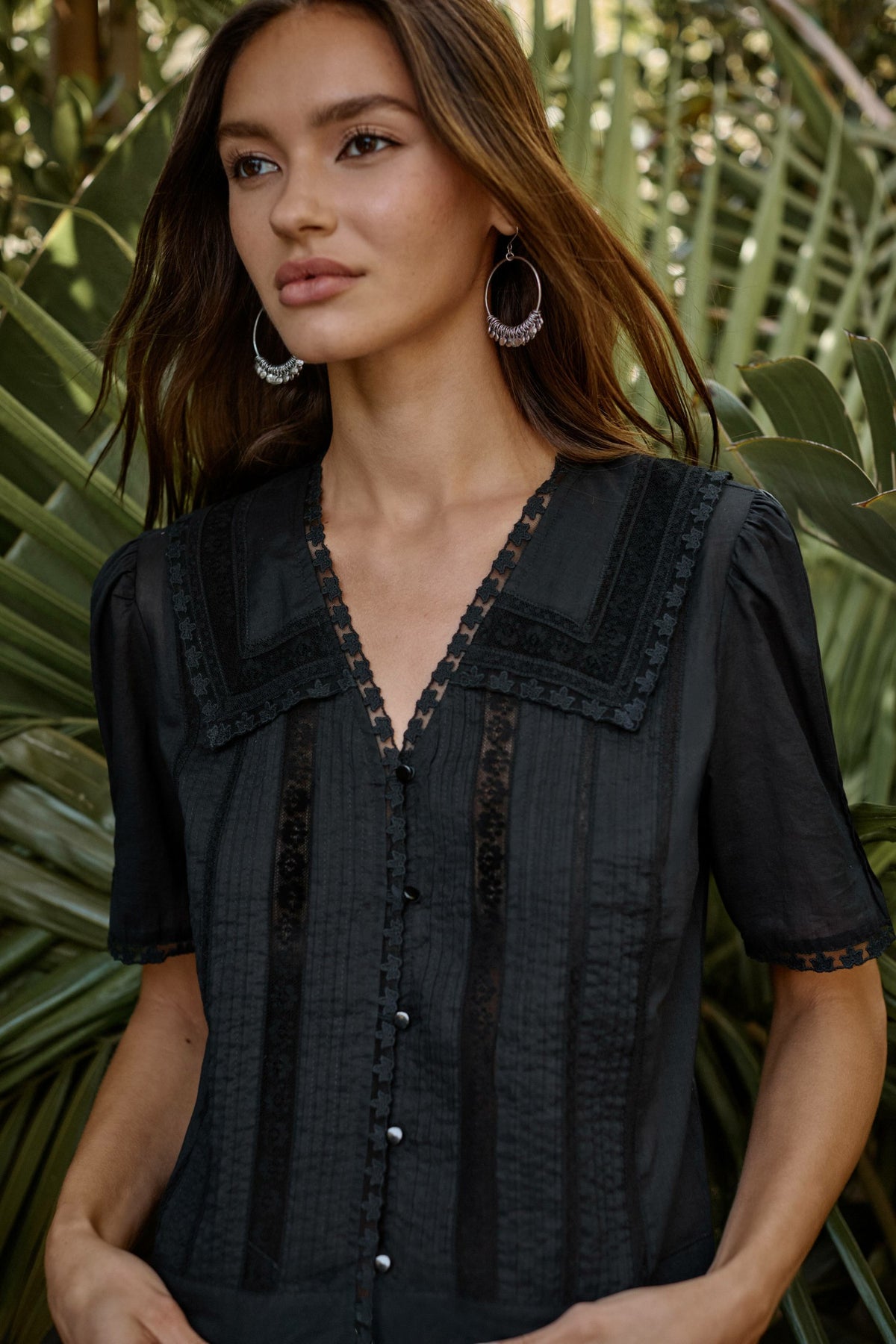 KAYTI PINTUCK BLOUSE - Johnny Was Best Seller