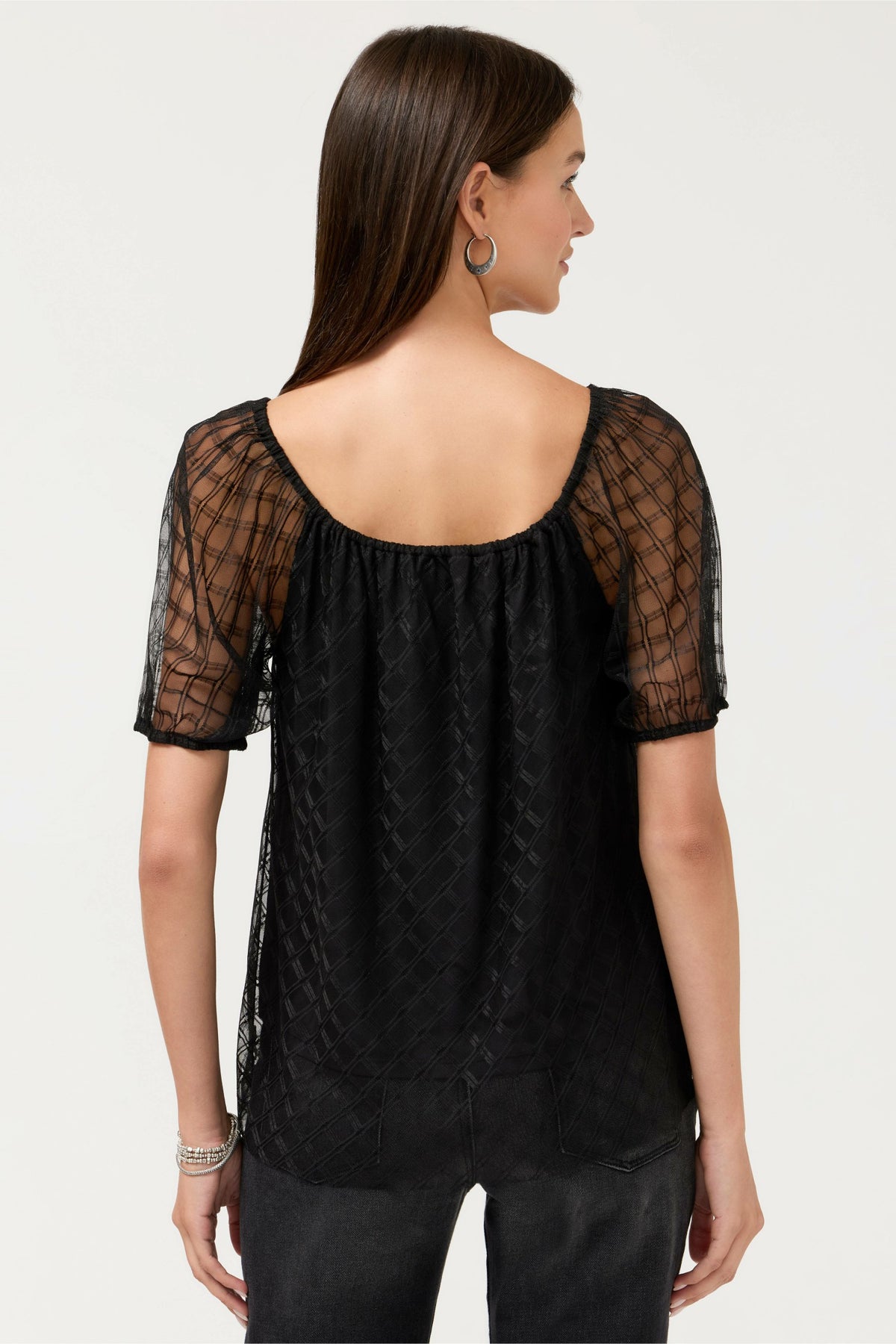 AMARRAH MESH BLOUSE - Johnny Was Best Seller