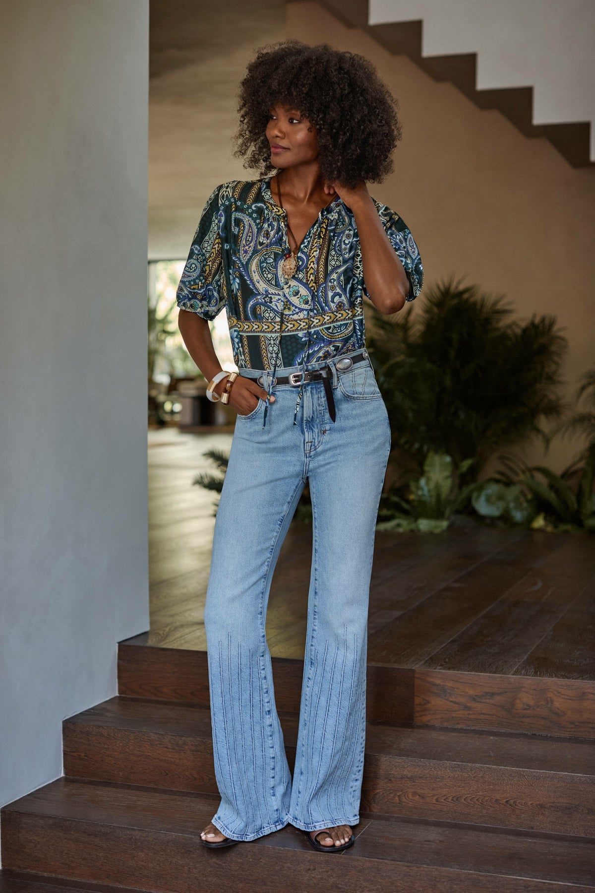 MARGOT SHORT SLEEVE BLOUSE - Johnny Was New