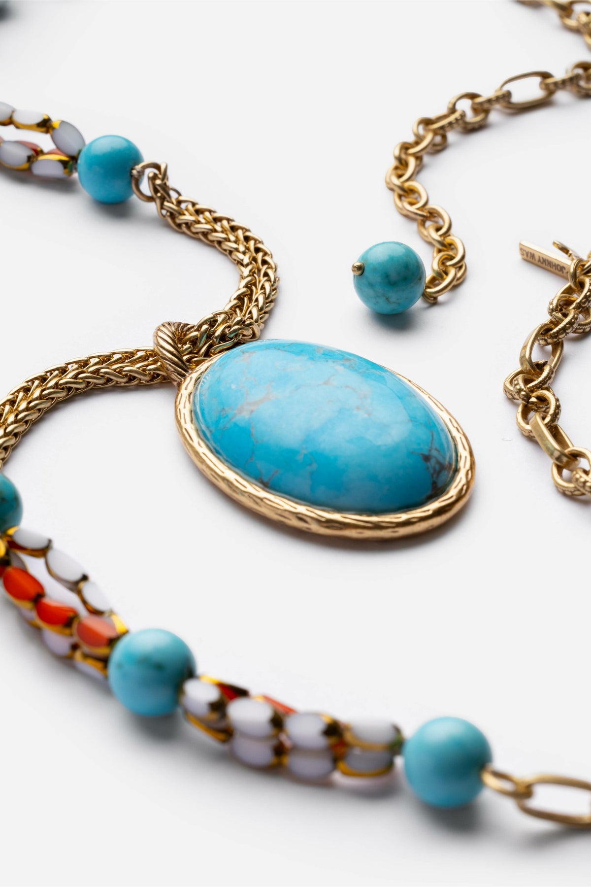 TURQUOISE MULTI BEAD NECKLACE - Johnny Was Recommended