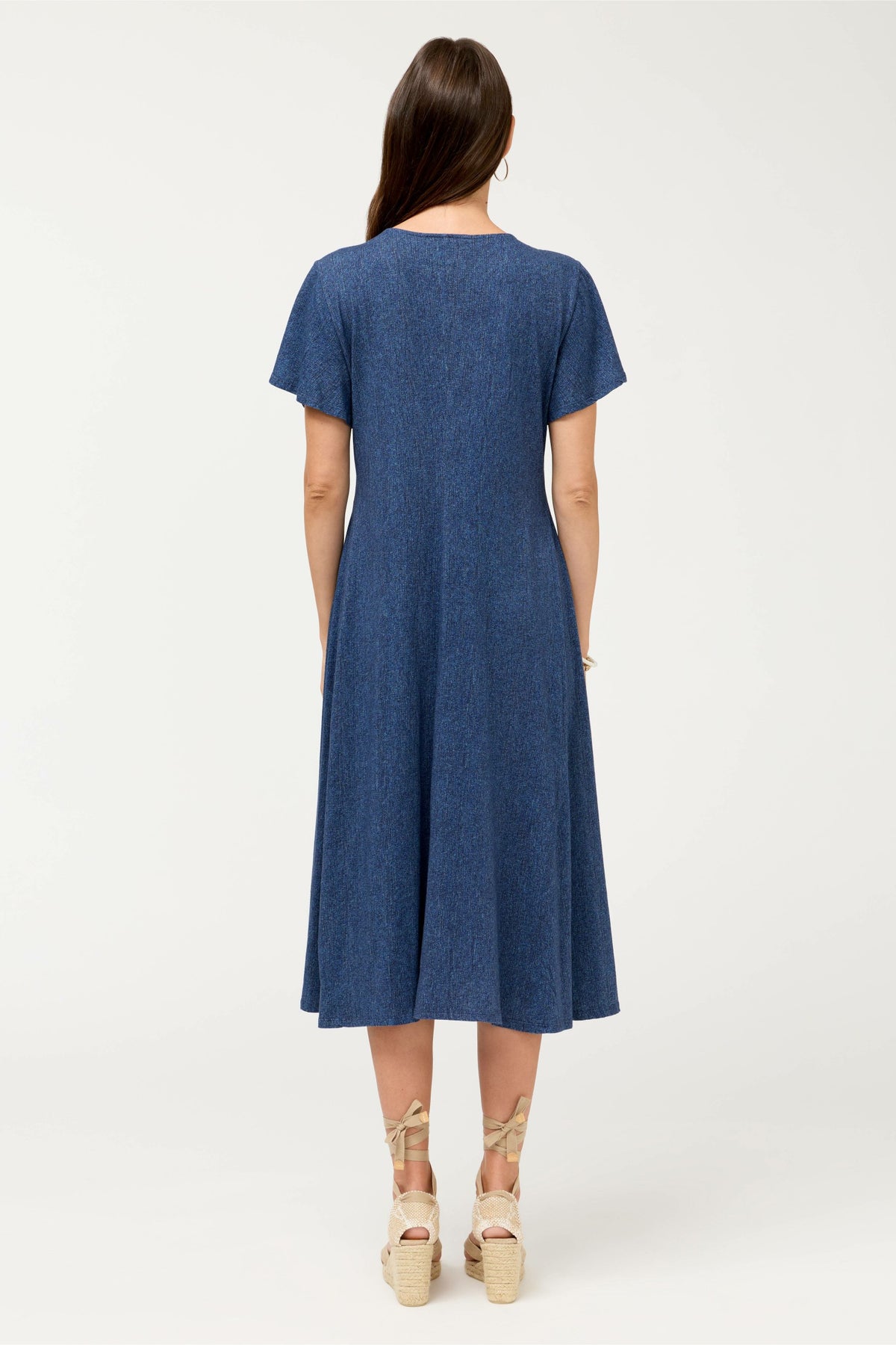 FLUTTER SLEEVE KNIT DRESS - Johnny Was Popular