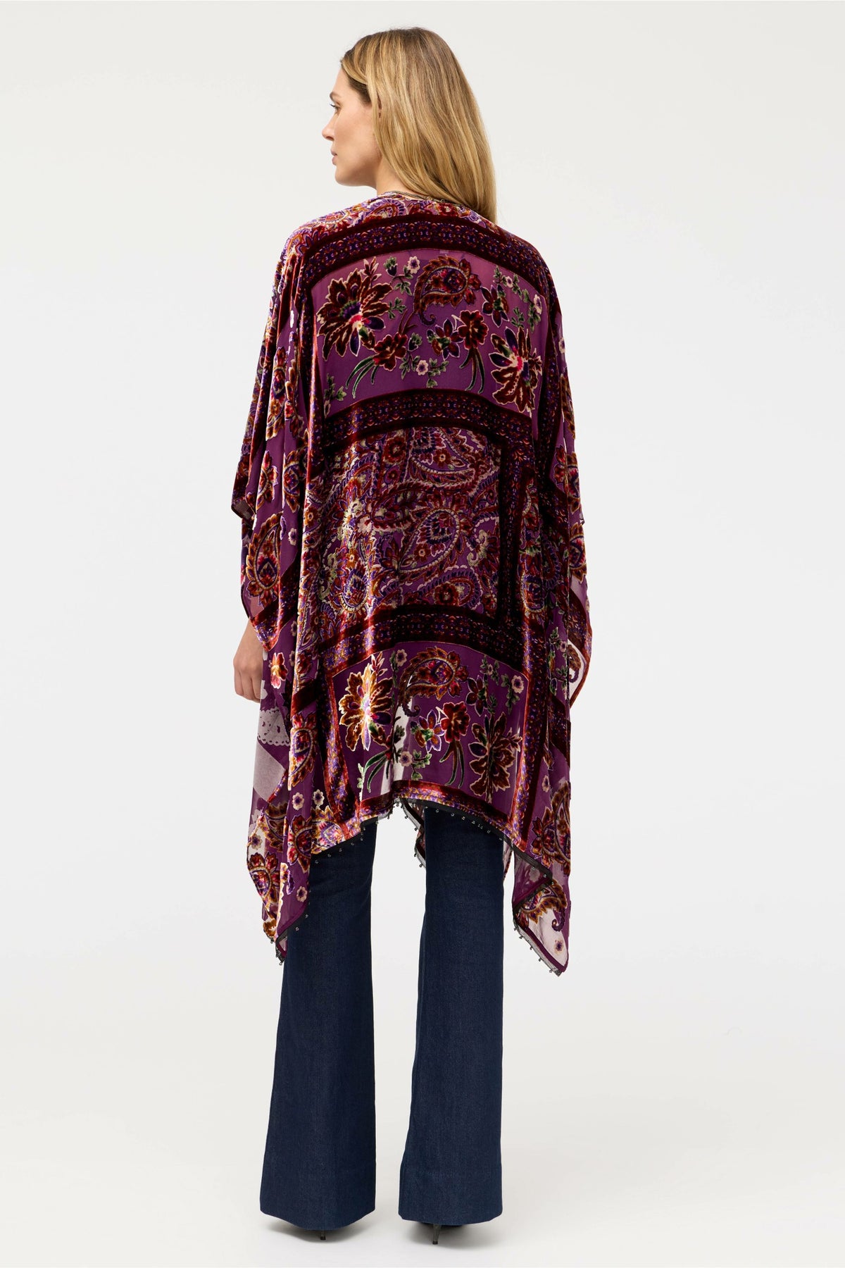 BURNOUT VELVET SHAWL - Johnny Was Signature