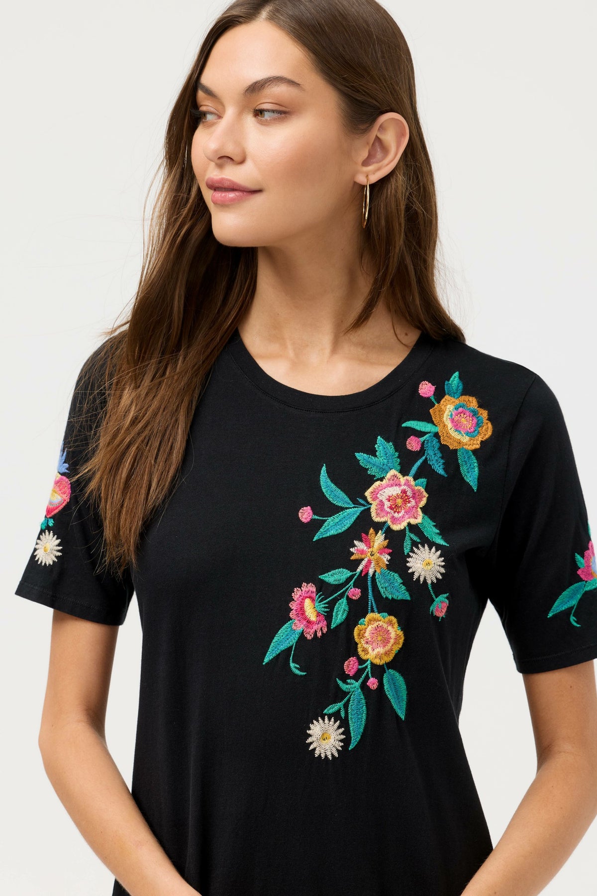 RUFFLE HEM KNIT DRESS - Johnny Was Signature
