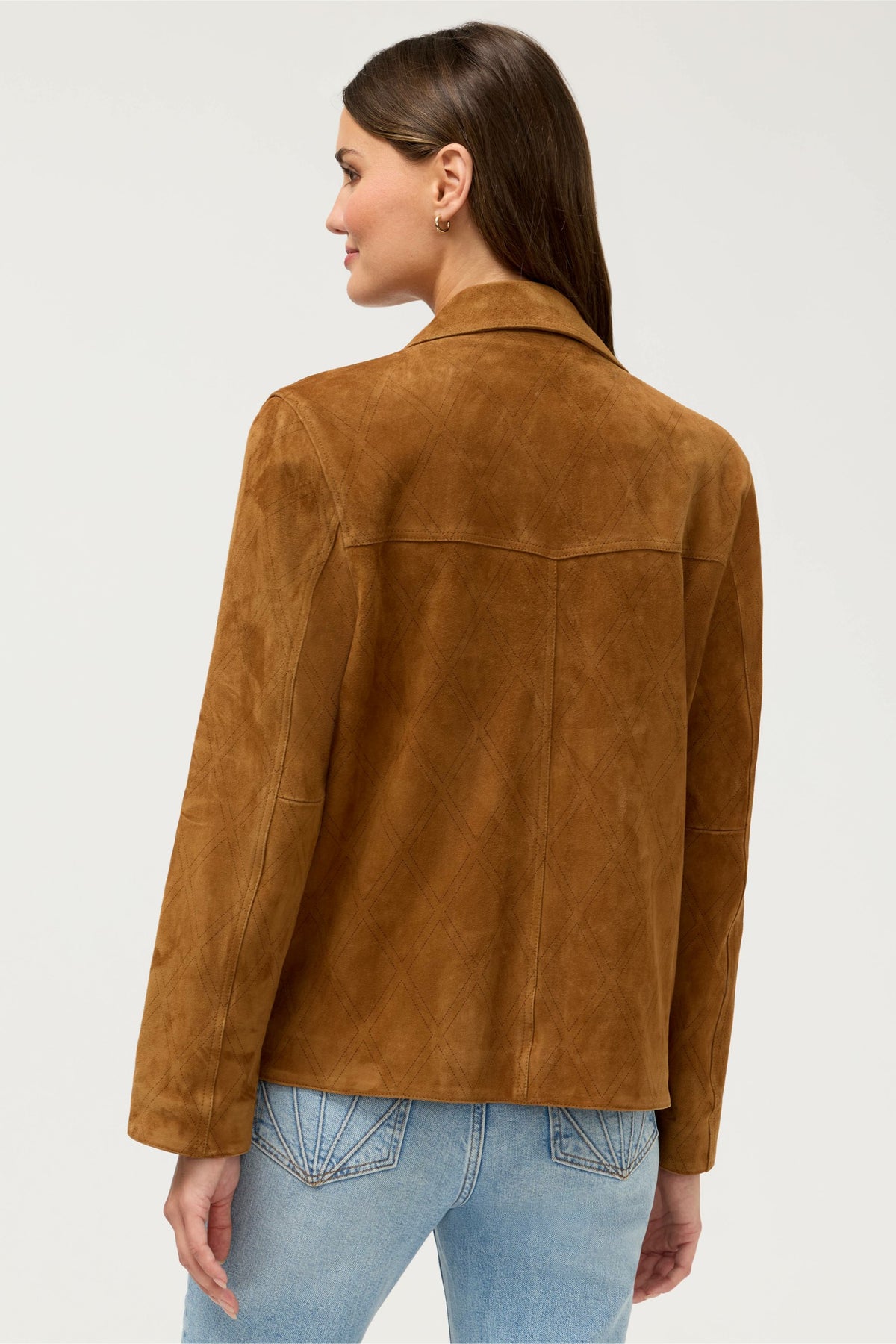 DIAMOND LASER ITALIAN SUEDE JACKET - Johnny Was Trending