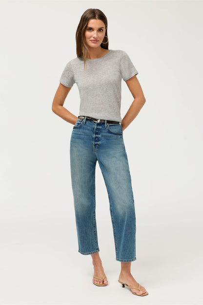 CASHMERE SHORT SLEEVE CREWNECK - Johnny Was Recommended