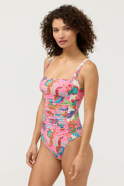 MARILYN RUCHED ONE PIECE - Johnny Was Exclusive