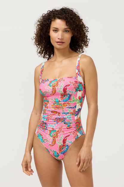 MARILYN RUCHED ONE PIECE - Johnny Was Exclusive