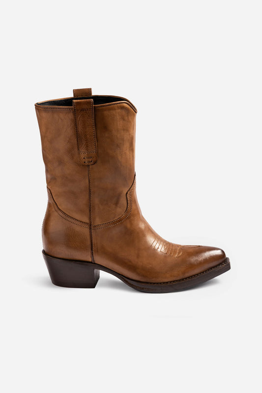 ITALIAN LEATHER WESTERN RIDING BOOT - Johnny Was New