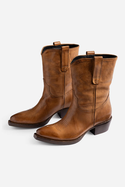 ITALIAN LEATHER WESTERN RIDING BOOT - Johnny Was New
