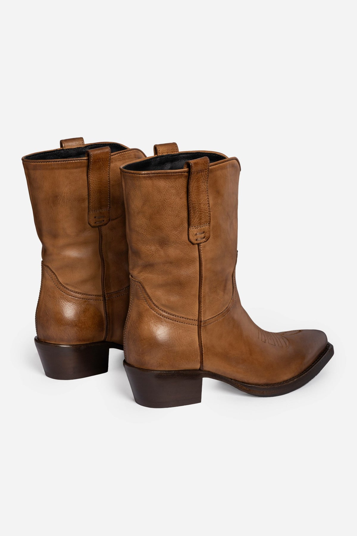 ITALIAN LEATHER WESTERN RIDING BOOT - Johnny Was New