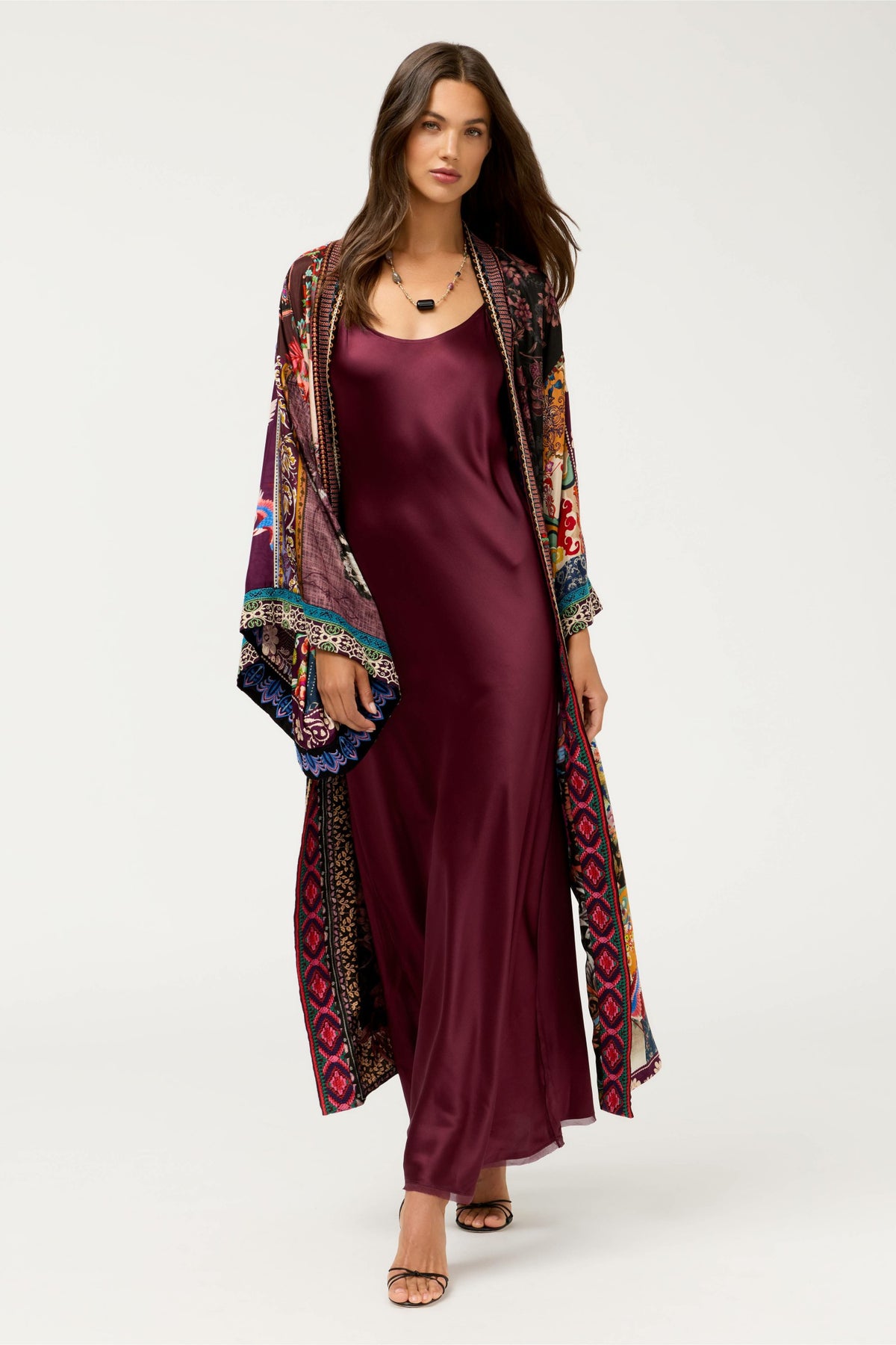 ESSENTIALS SILK SLIP DRESS - Johnny Was Popular