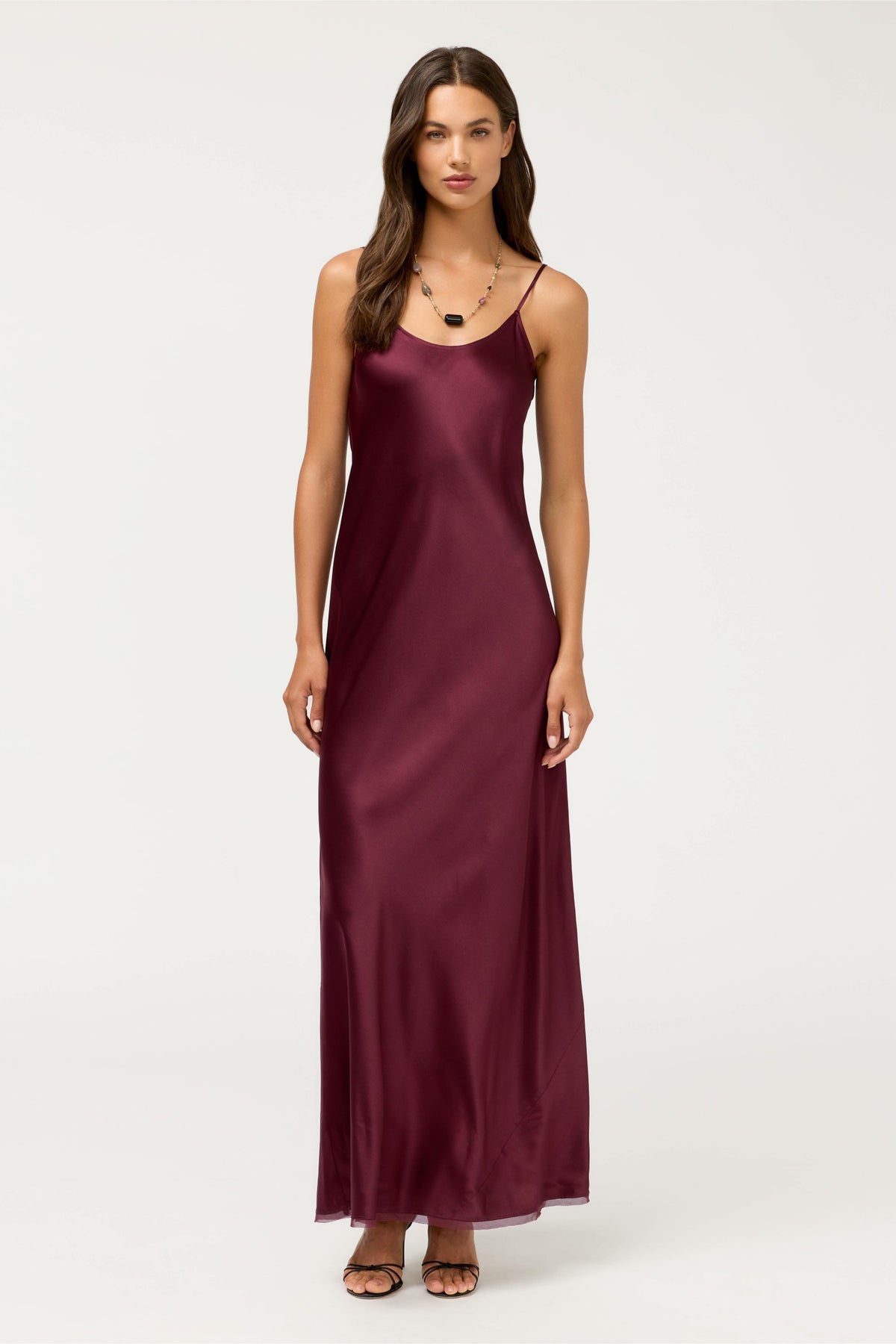 ESSENTIALS SILK SLIP DRESS - Johnny Was Popular