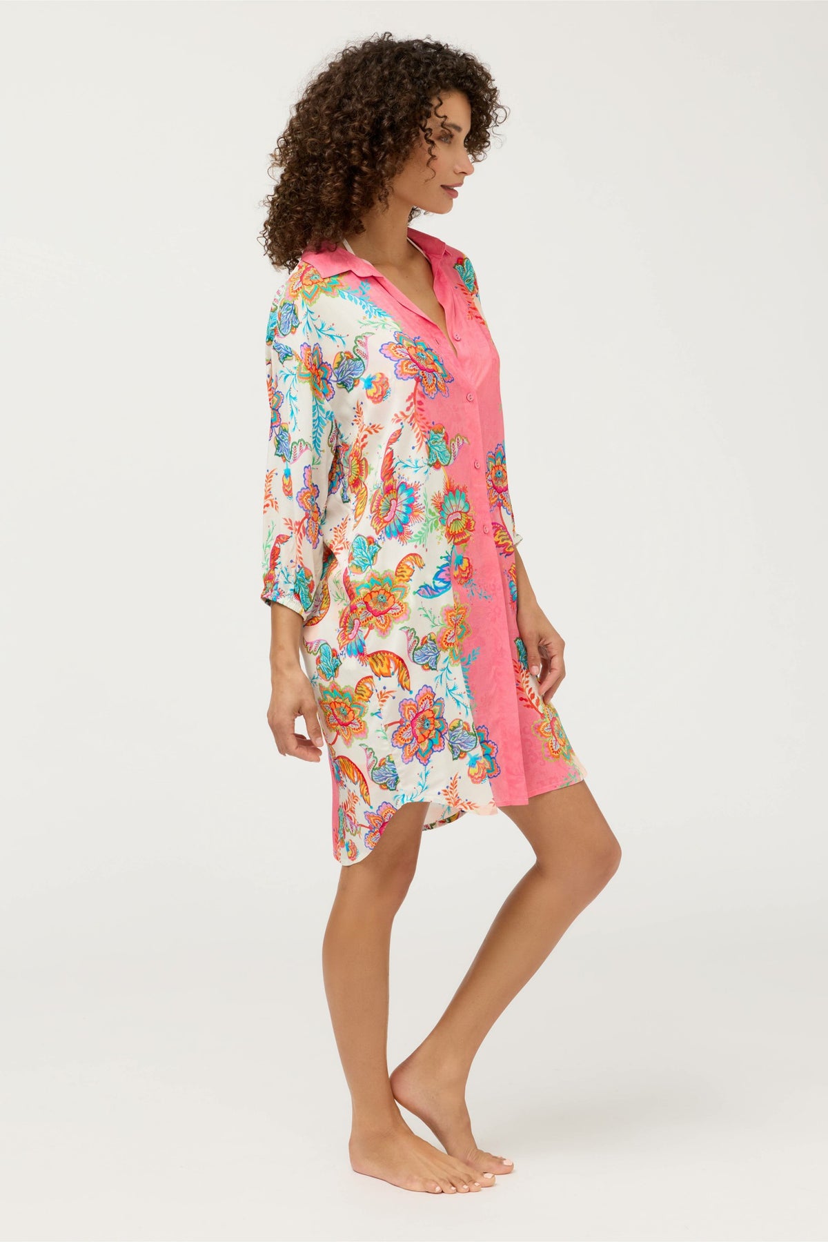 ROISIN BUTTON DOWN SHIRT DRESS - Johnny Was Best Seller