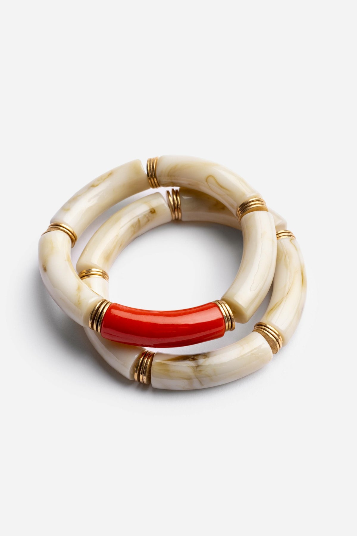 RESIN STRETCH BRACELET SET - Johnny Was Featured