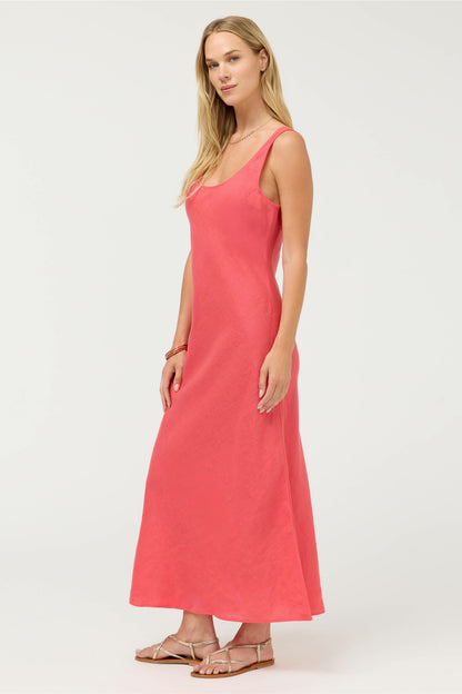 LINEN BIAS TANK DRESS - Johnny Was Signature