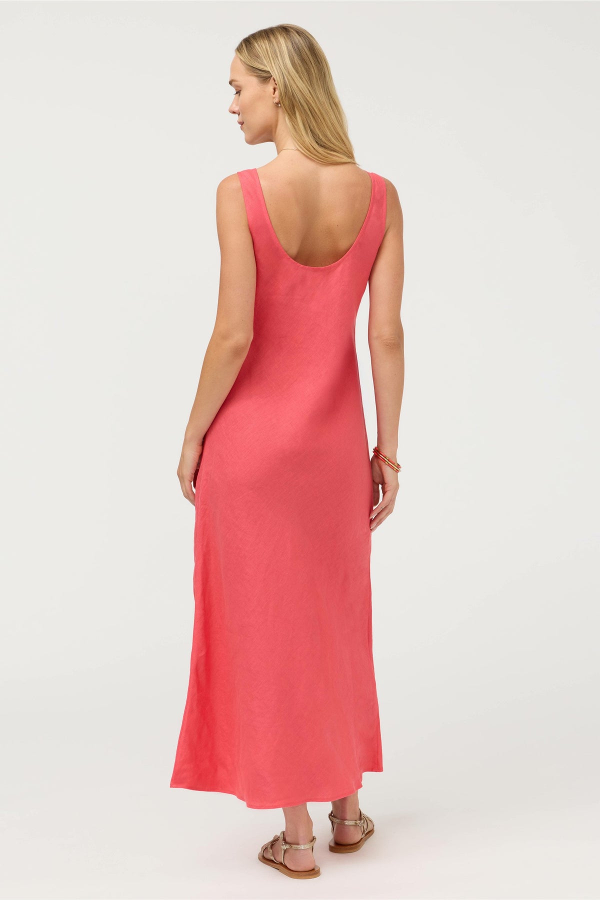 LINEN BIAS TANK DRESS - Johnny Was Signature
