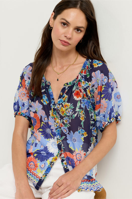 AVAH BUTTON DOWN SHIRT - Johnny Was New