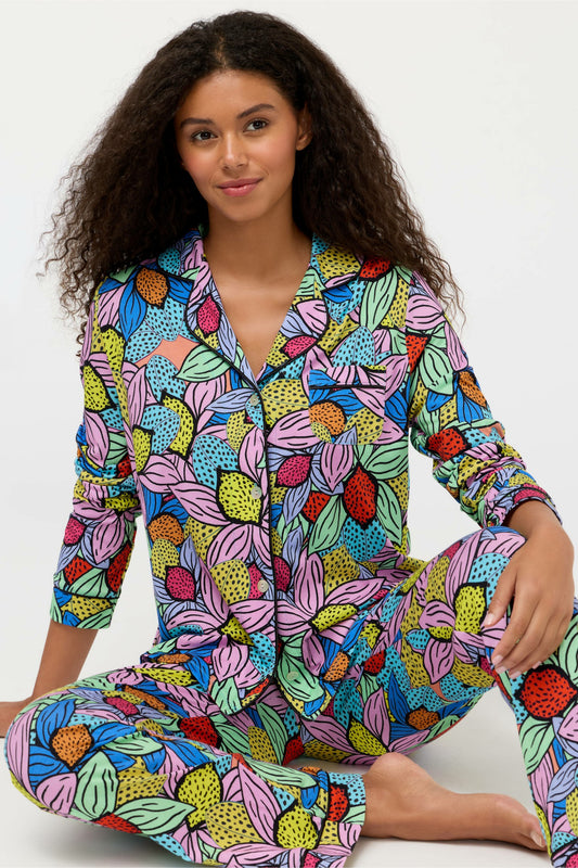 JW X ASHLEY PERCIVAL THE CARLY PJ SET - Johnny Was Signature
