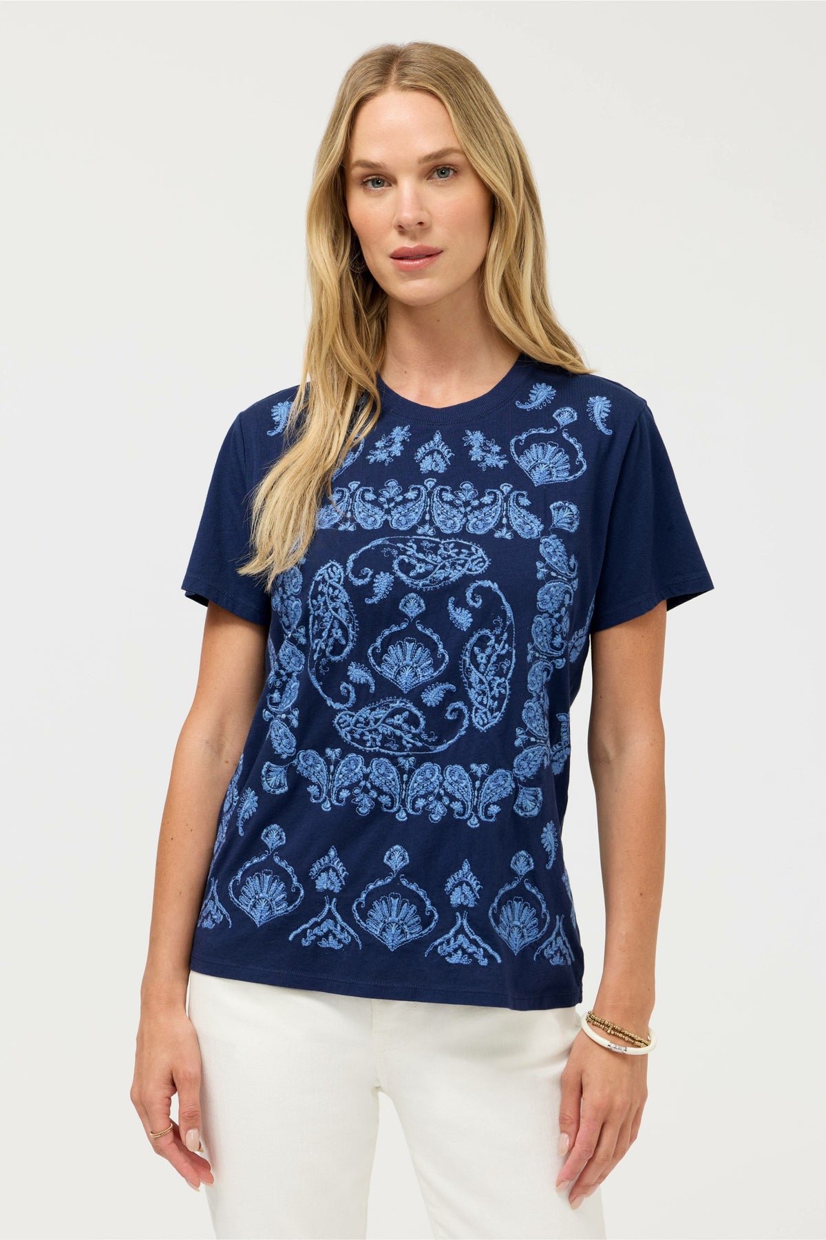 CREW NECK TEE - Johnny Was Signature