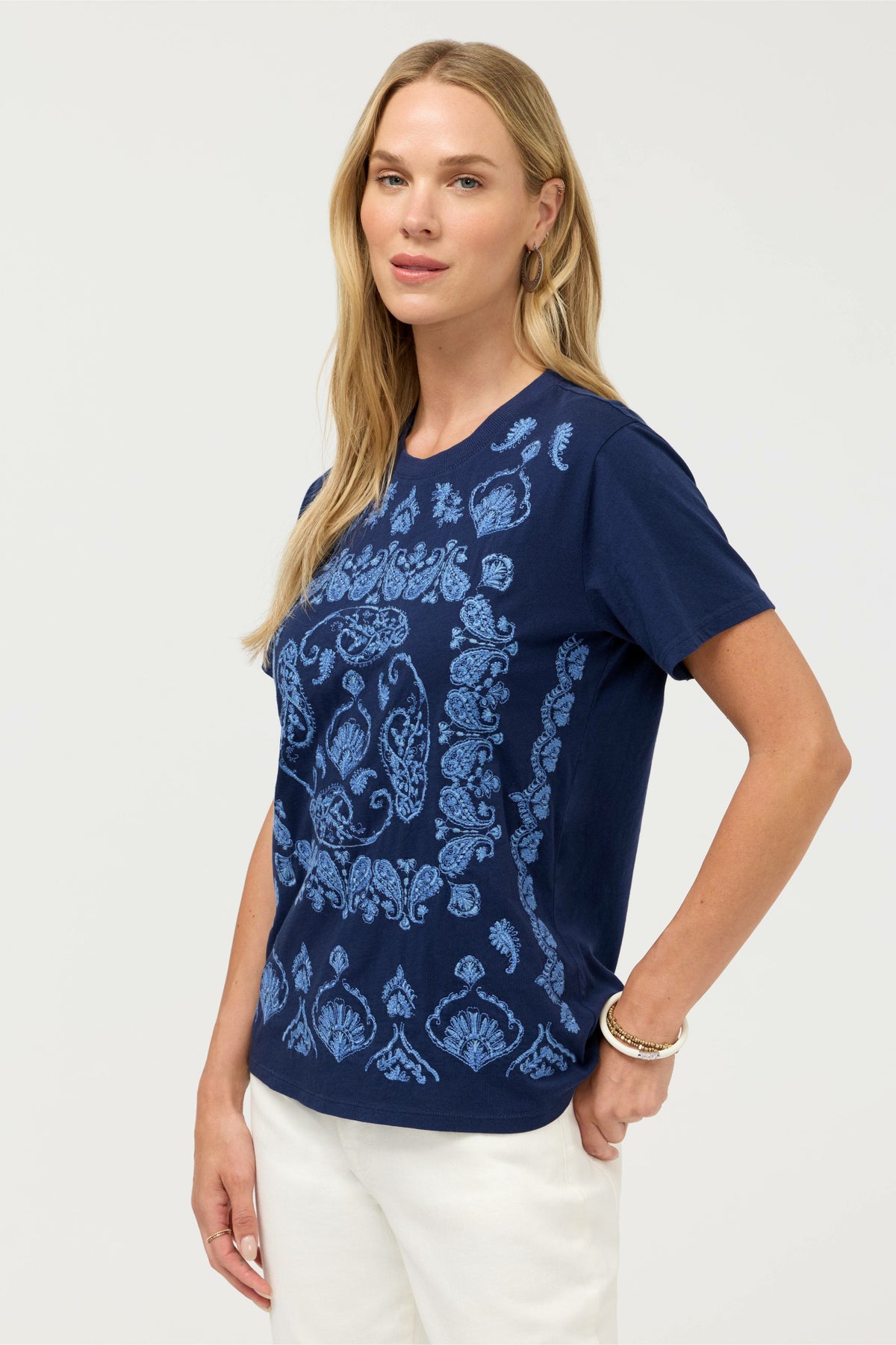 CREW NECK TEE - Johnny Was Signature