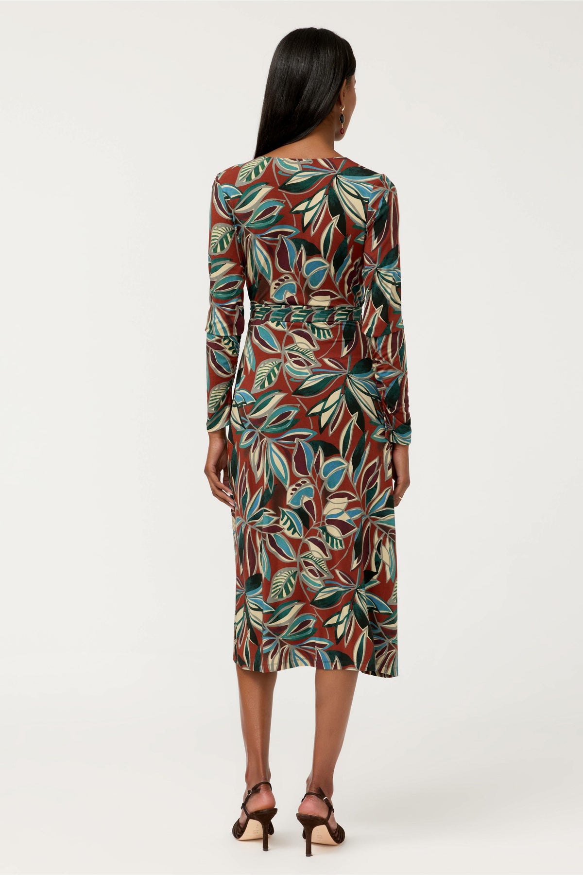 THE JANIE FAVORITE RUCHED SLEEVE WRAP DRESS - Johnny Was Popular