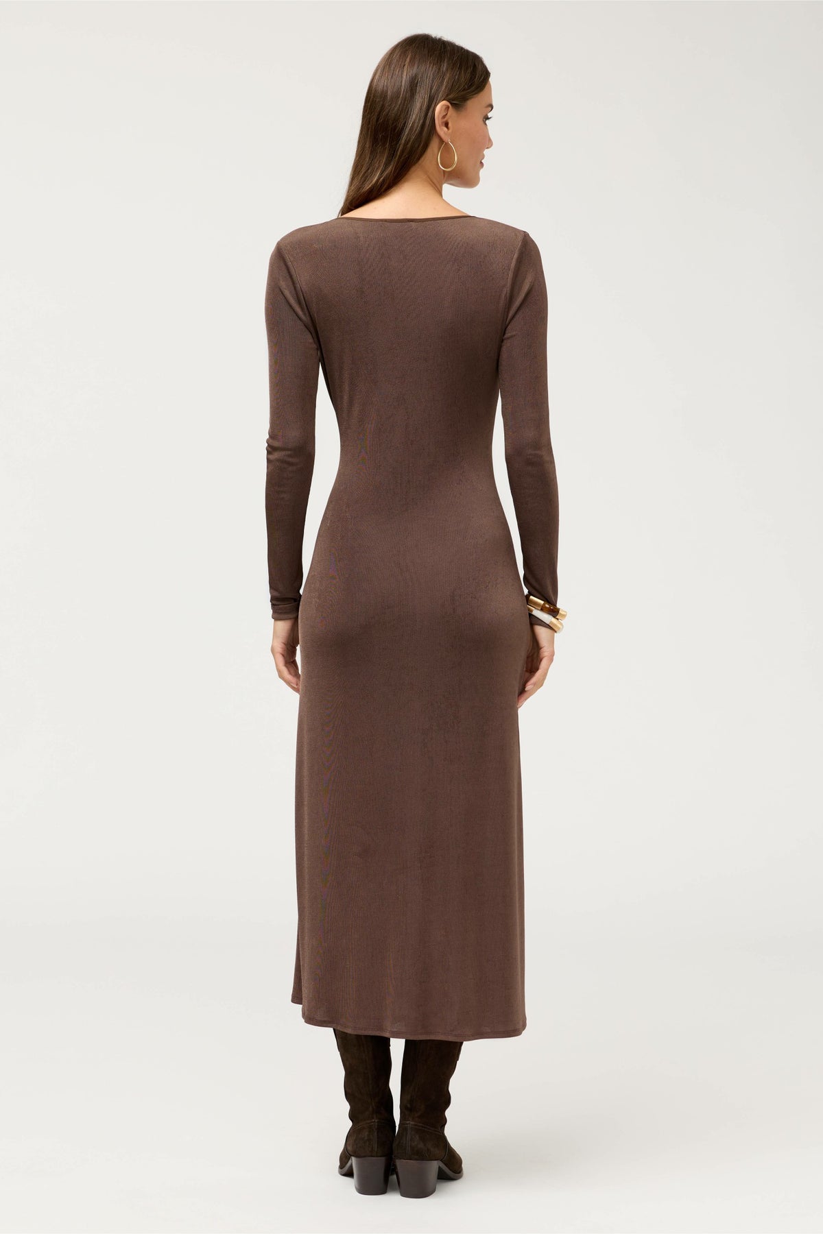 GLORYIA V-NECK MIDI DRESS - Johnny Was Best Seller