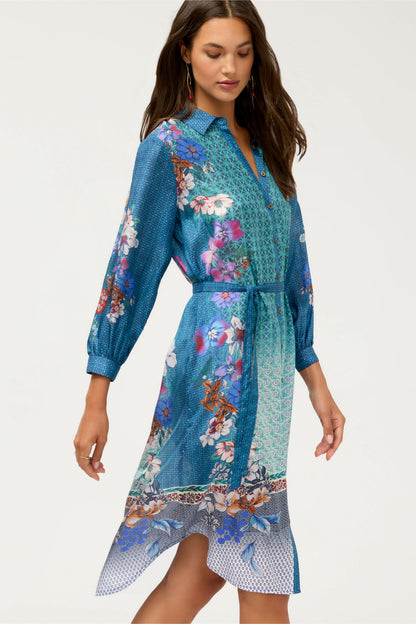 ARANI MIDI SHIRT DRESS - Johnny Was Exclusive