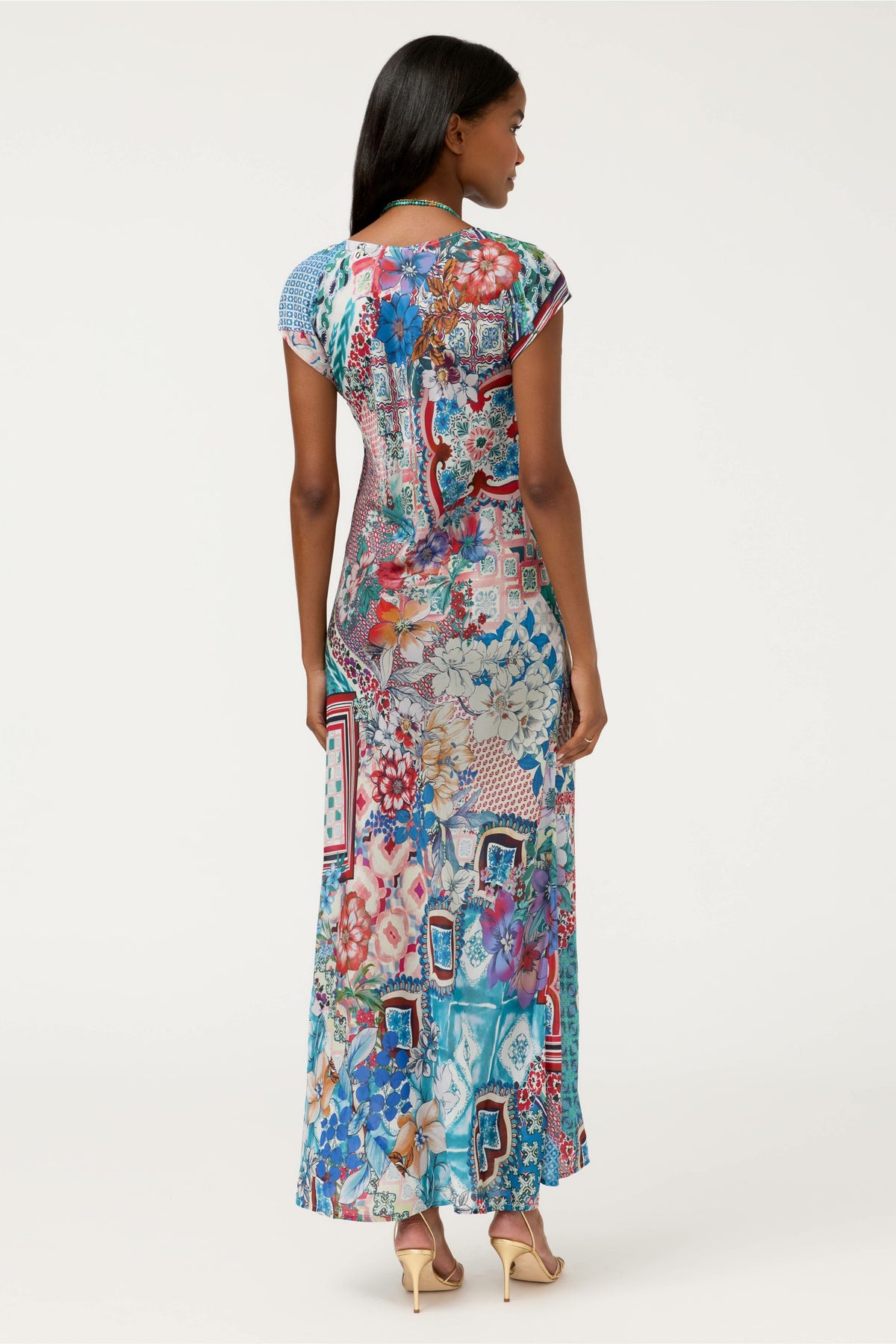 VERTY BIAS PATCHWORK DRESS - Johnny Was Signature