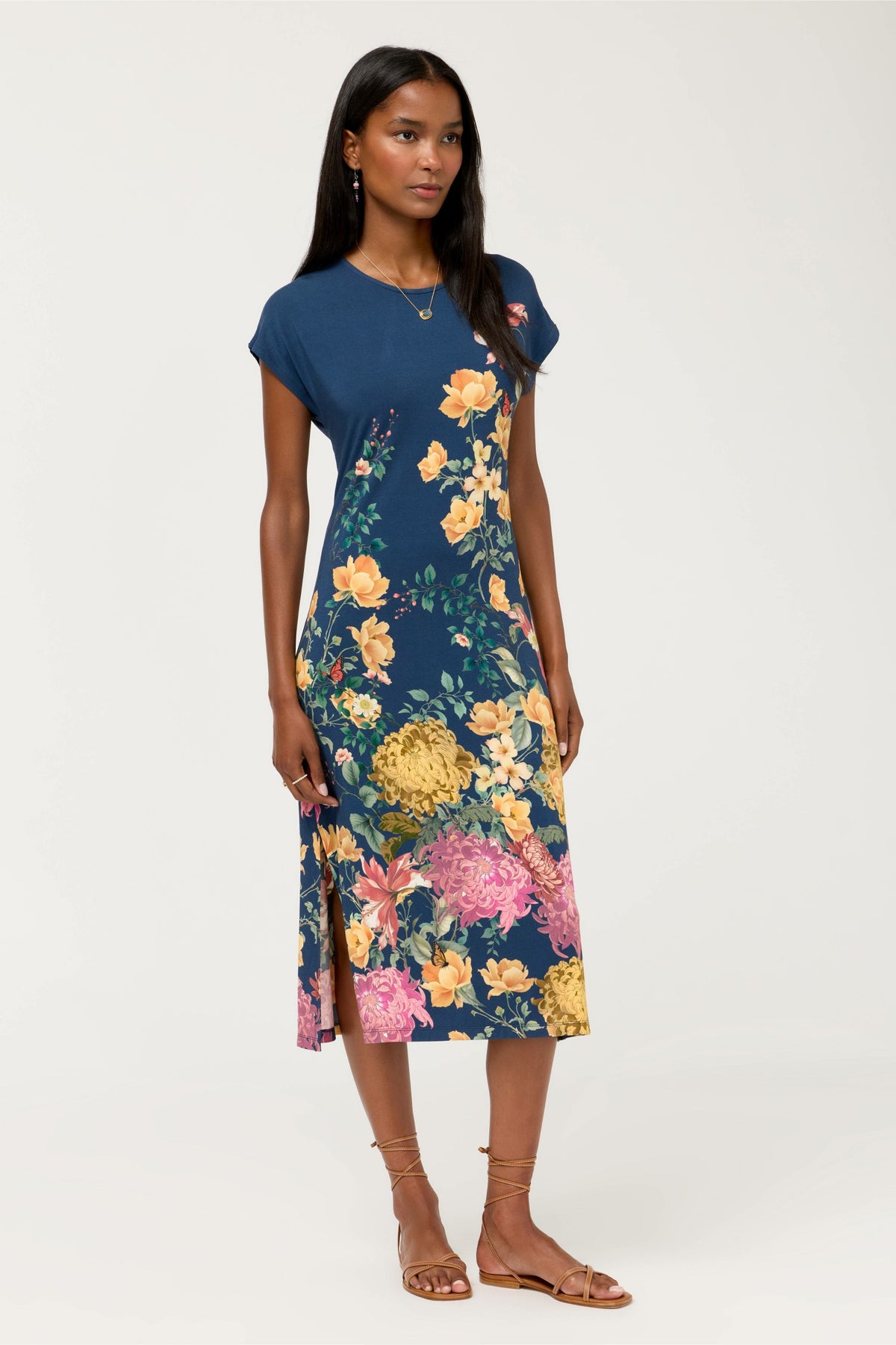 THE JANIE FAVORITE KEYHOLE TEE DRESS - Johnny Was Popular