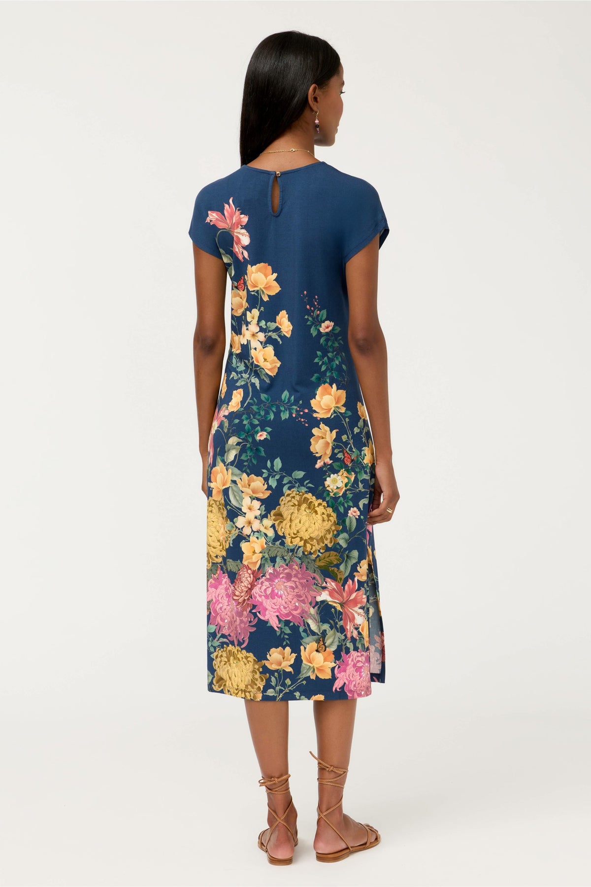 THE JANIE FAVORITE KEYHOLE TEE DRESS - Johnny Was Popular