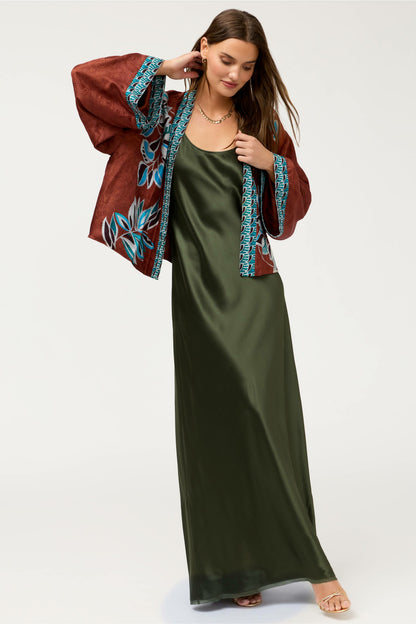 ESSENTIALS SILK SLIP DRESS - Johnny Was Exclusive