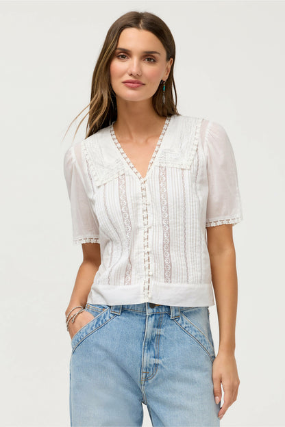 KAYTI PINTUCK BLOUSE - Johnny Was Best Seller