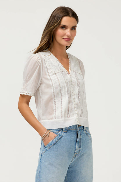 KAYTI PINTUCK BLOUSE - Johnny Was Best Seller