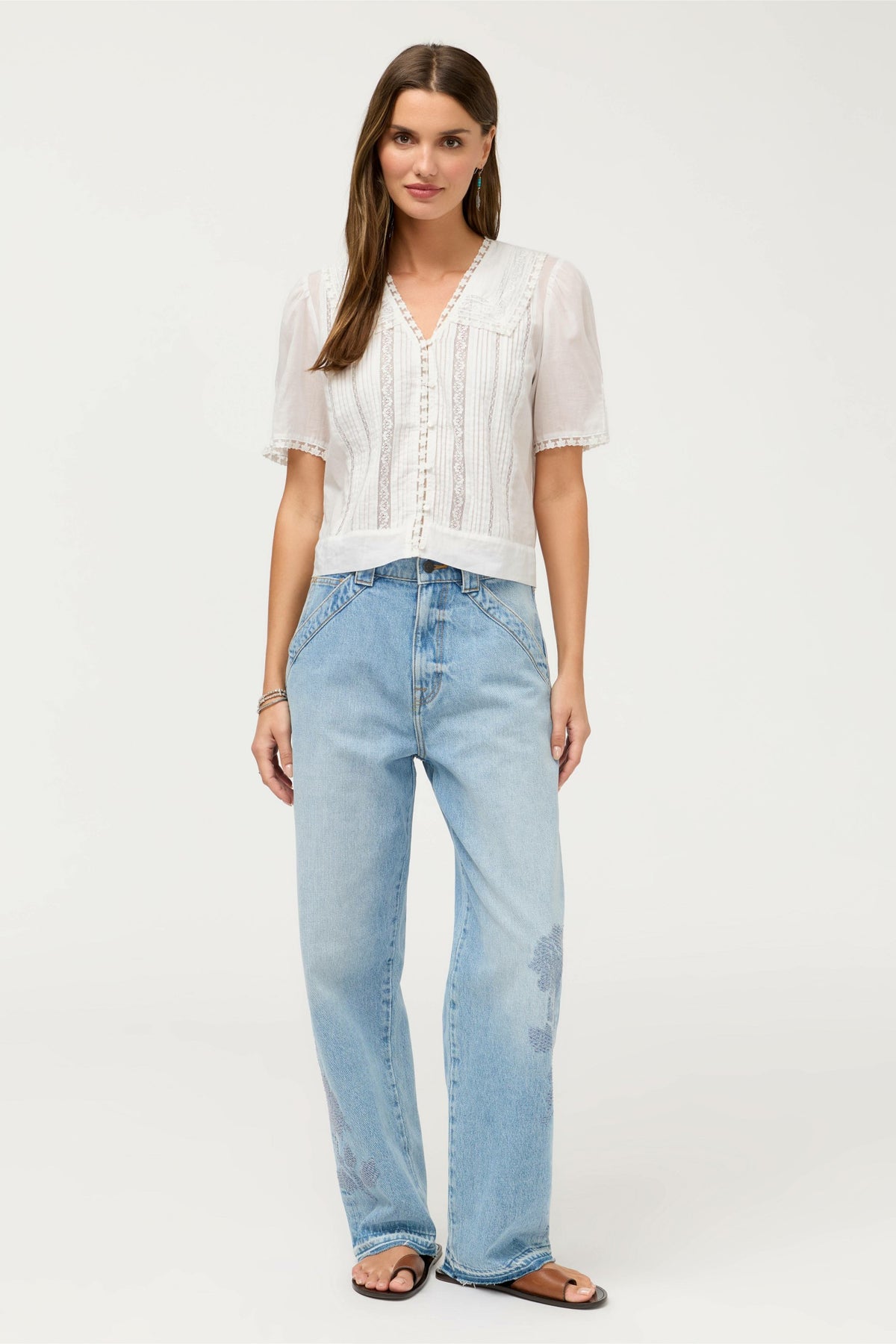 KAYTI PINTUCK BLOUSE - Johnny Was Best Seller
