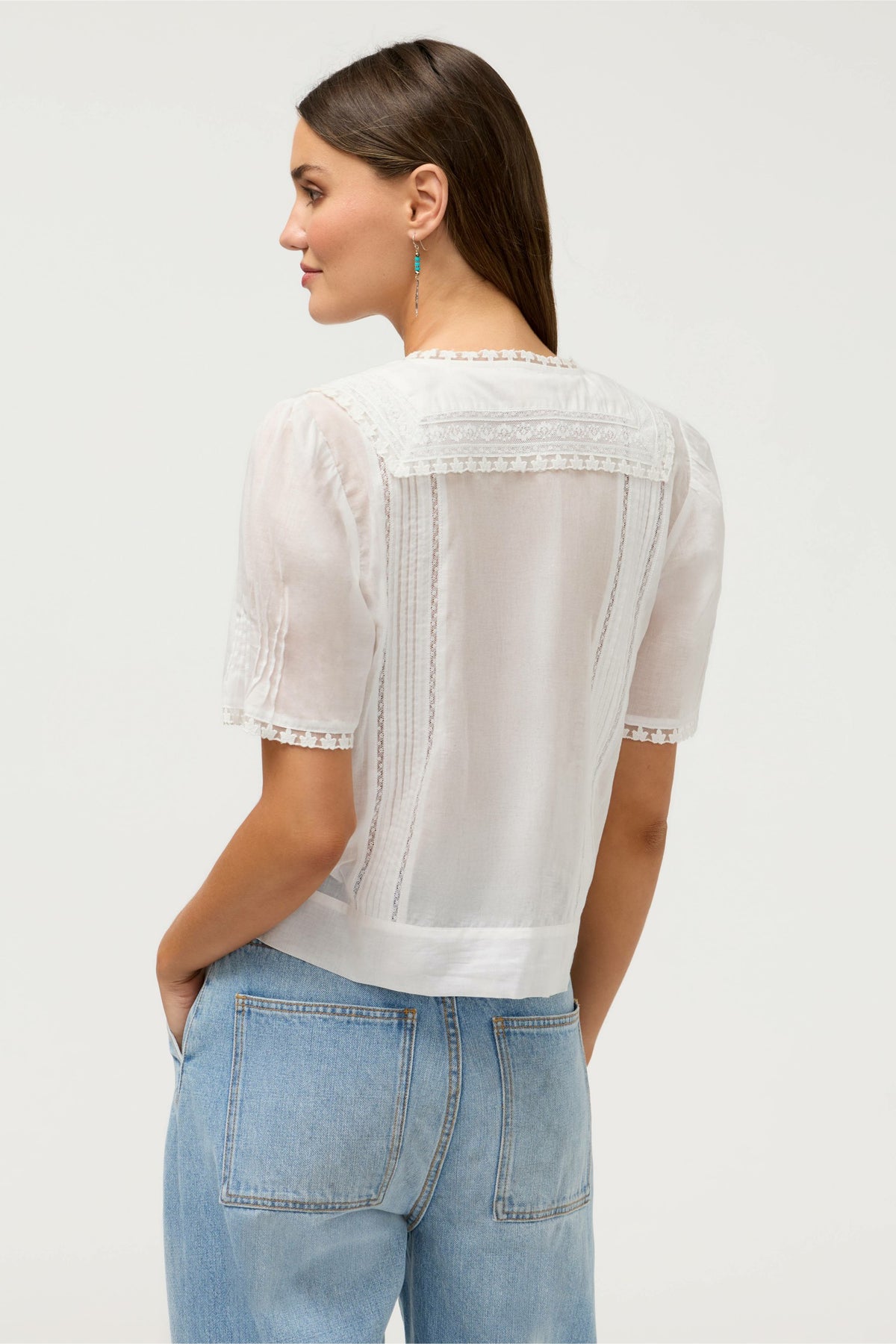 KAYTI PINTUCK BLOUSE - Johnny Was Best Seller
