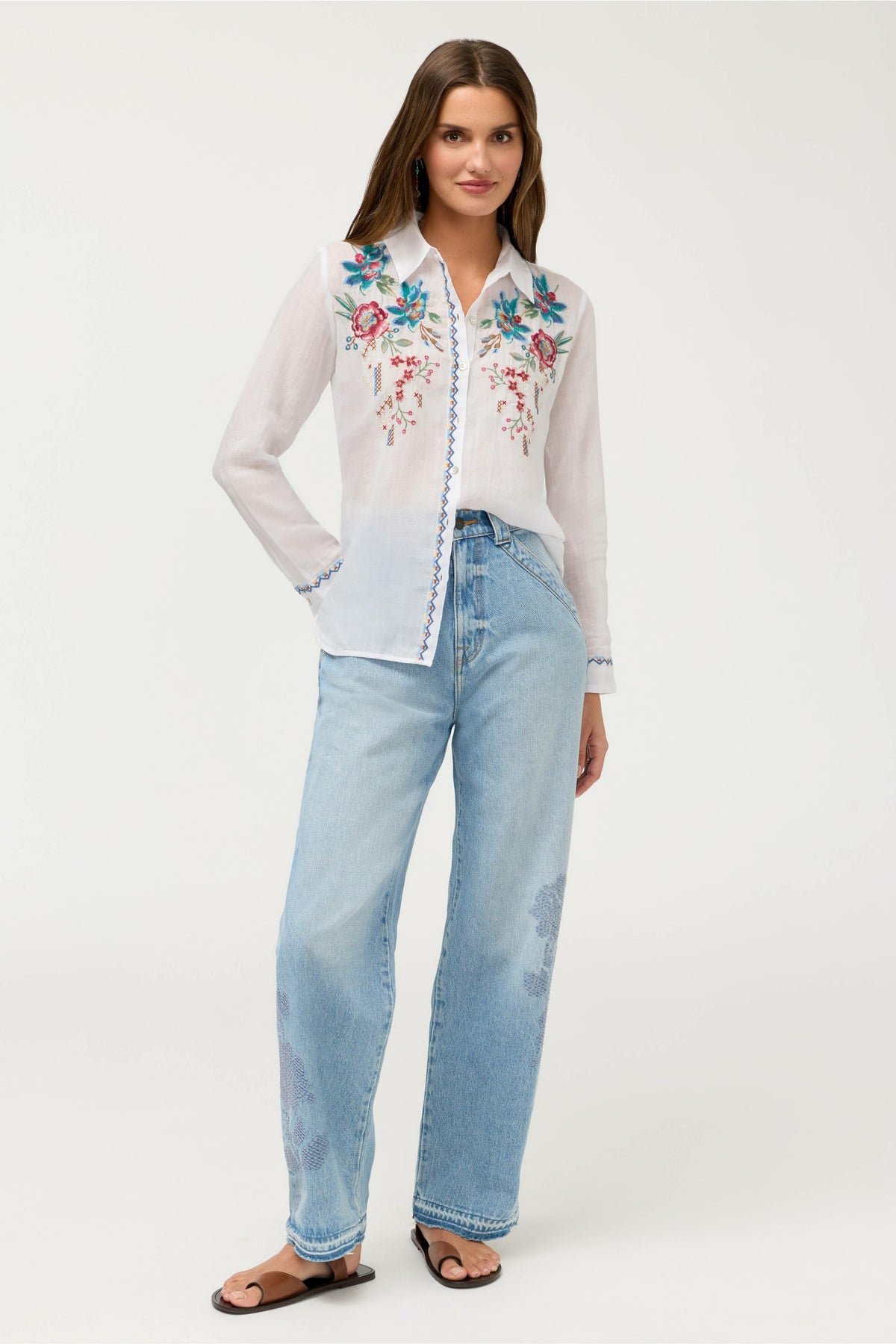 CONTRAST BINDING SHIRT - Johnny Was Trending