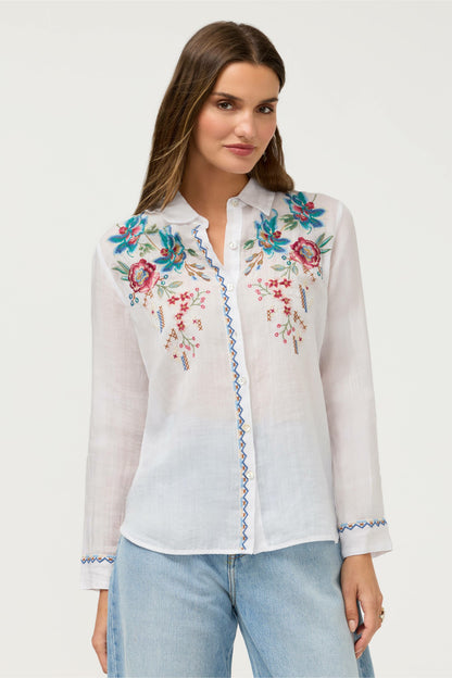 CONTRAST BINDING SHIRT - Johnny Was Trending