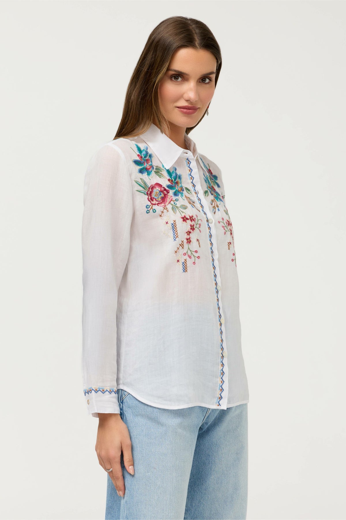 CONTRAST BINDING SHIRT - Johnny Was Trending
