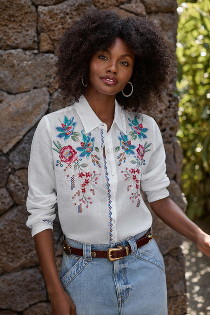 CONTRAST BINDING SHIRT - Johnny Was Trending