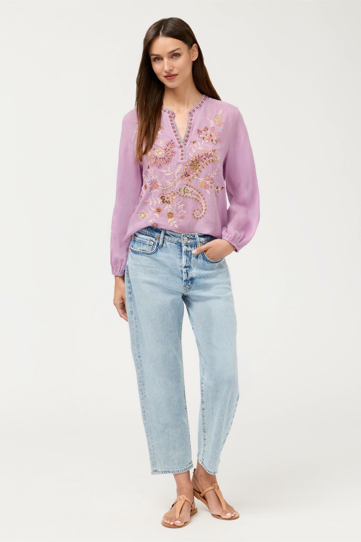 RELAXED SWING BLOUSE - Johnny Was Best Seller
