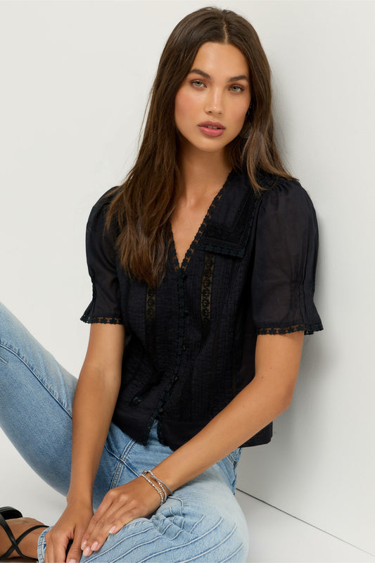 KAYTI PINTUCK BLOUSE - Johnny Was Best Seller
