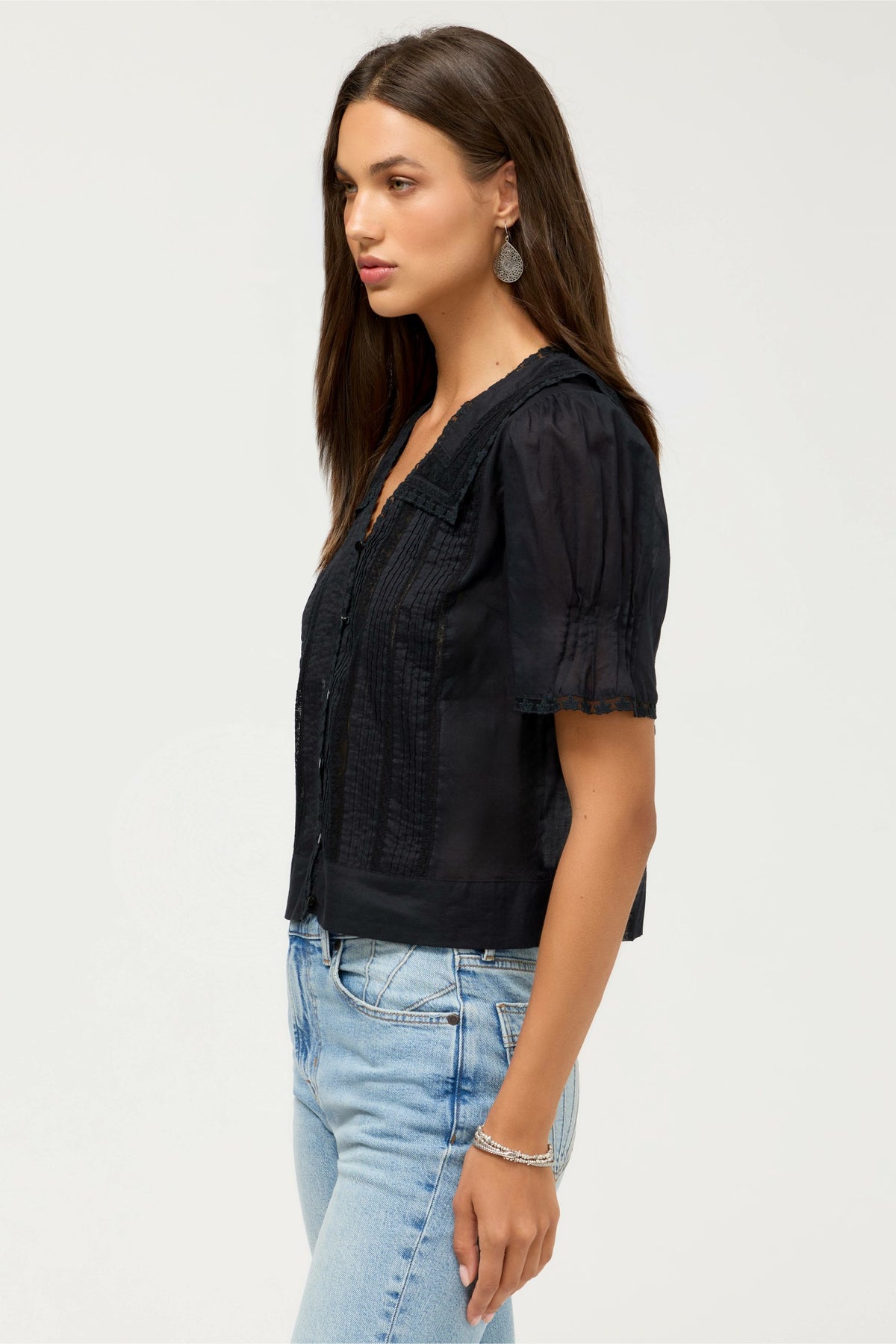 KAYTI PINTUCK BLOUSE - Johnny Was Best Seller