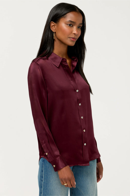 ESSENTIALS SILK SHIRT - Johnny Was Signature