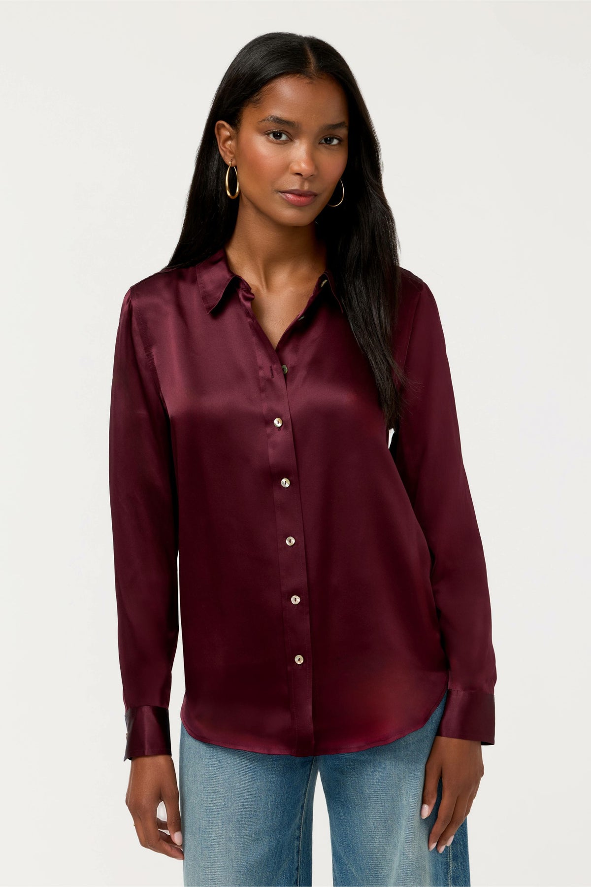 ESSENTIALS SILK SHIRT - Johnny Was Signature