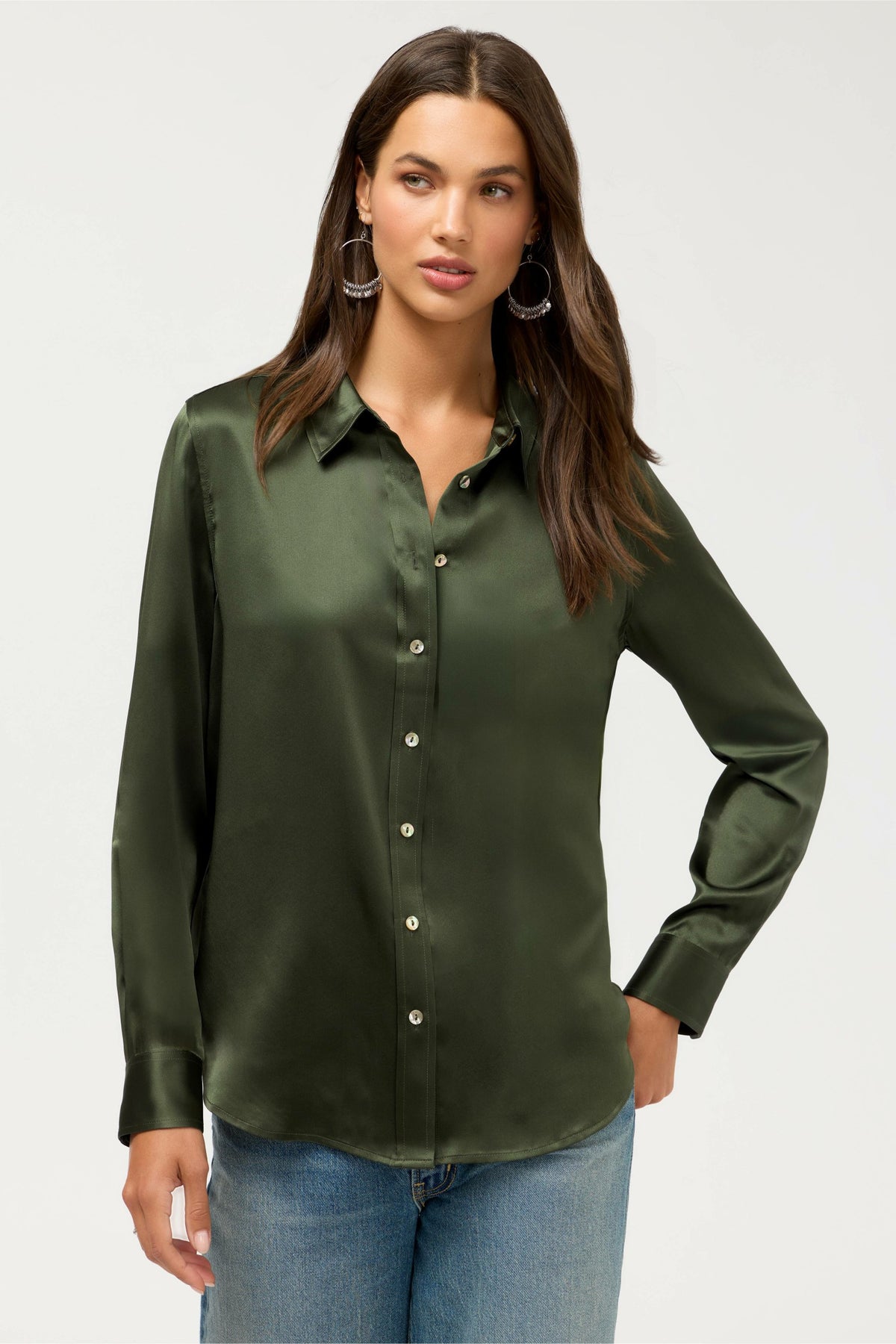 ESSENTIALS SILK SHIRT - Johnny Was New