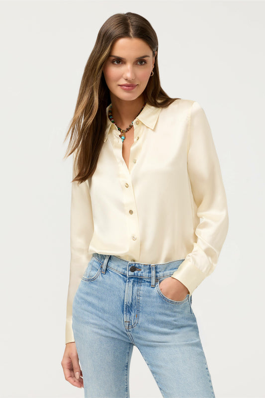 ESSENTIALS SILK SHIRT - Johnny Was Featured