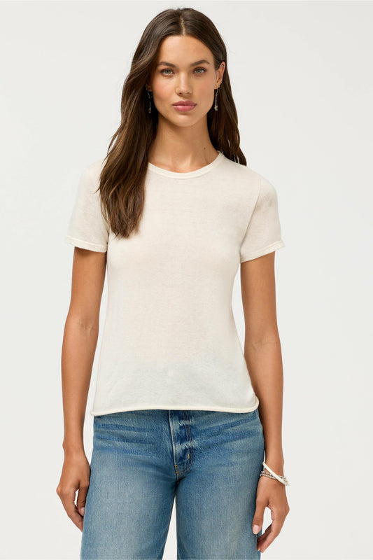 CASHMERE SHORT SLEEVE CREWNECK - Johnny Was New