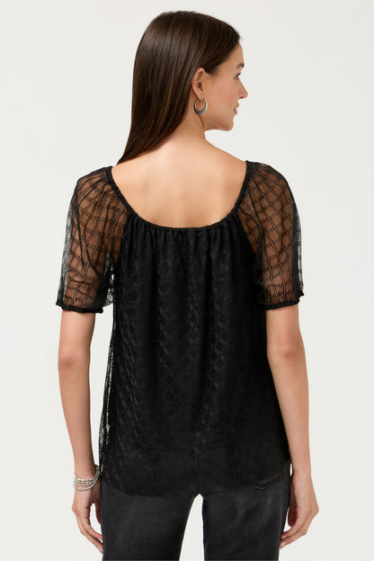 AMARRAH MESH BLOUSE - Johnny Was Best Seller