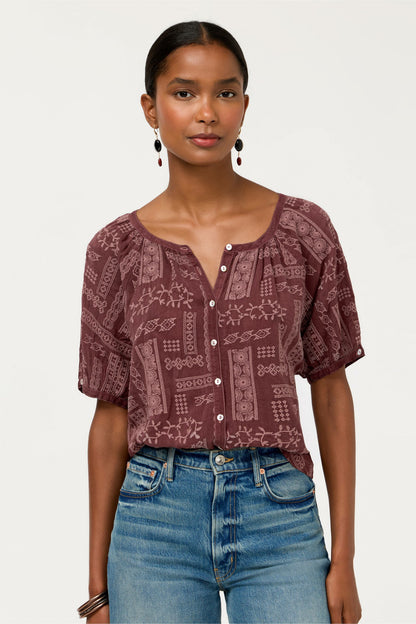 AVAH BUTTON DOWN SHIRT - Johnny Was Recommended