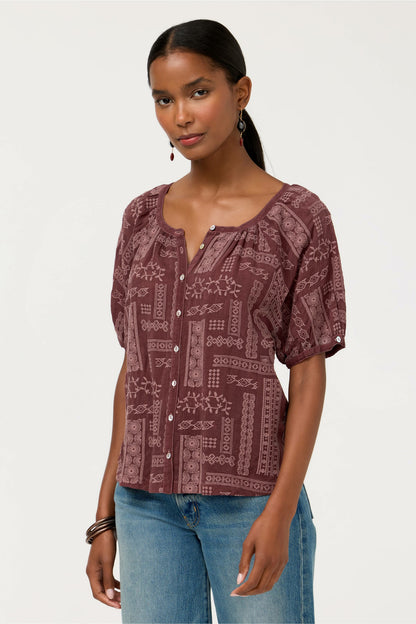 AVAH BUTTON DOWN SHIRT - Johnny Was Recommended